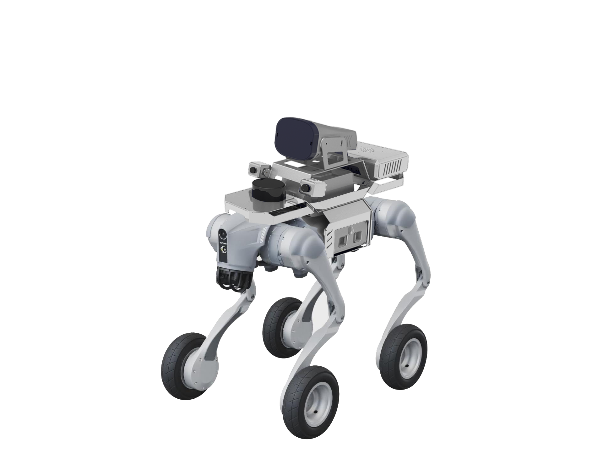 電磁網(wǎng)捕輪式機器狗