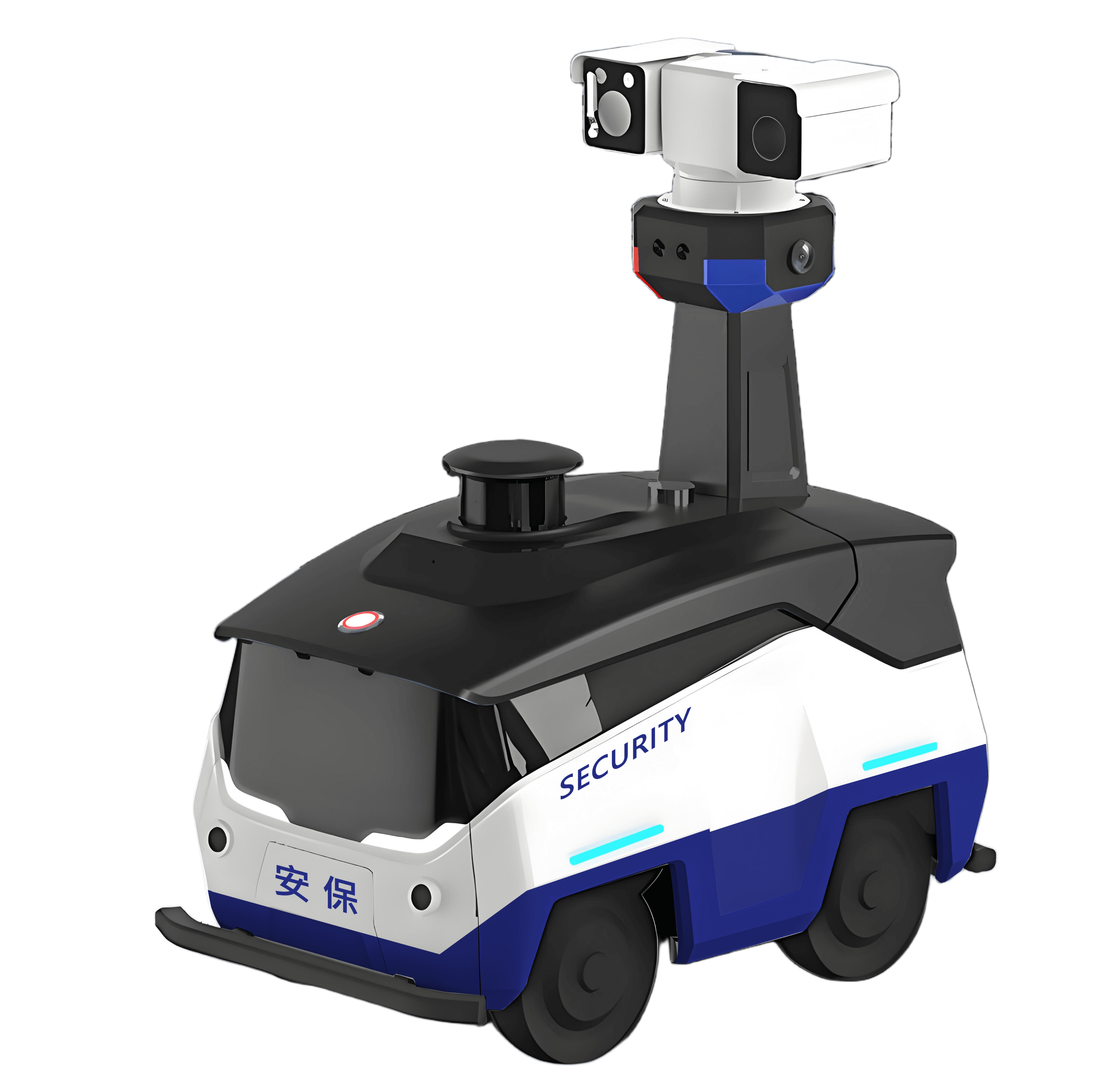 電磁網(wǎng)捕巡防機器人